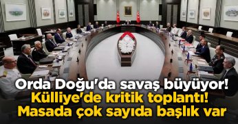 Külliye'de kritik toplantı! Masada çok sayıda başlık var