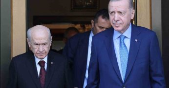 Erdoğan, MHP Lideri Bahçeli ile bir araya geldi