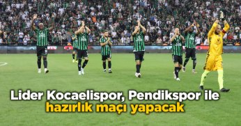 Lider Kocaelispor, Pendikspor ile hazırlık maçı yapacak