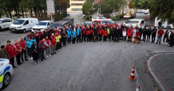 Kocaeli’den Söğüt’e afet tatbikatı konvoyu