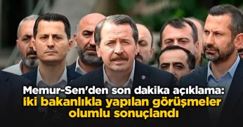 İki bakanlıkla yapılan görüşmeler olumlu sonuçlandı