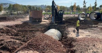 Seymen Millet Bahçesi’nde otopark çalışması başladı