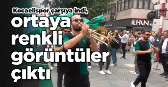 Kocaelispor çarşıya indi, ortaya renkli görüntüler çıktı