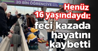 Tankerin sıkıştırdığı 16 yaşındaki elektrikli bisiklet sürücüsü hayatını kaybetti