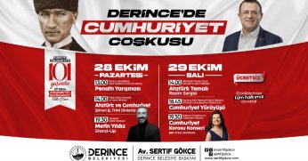 Cumhuriyet Bayramı İçin  Derince’de Çok Özel Etkinlikler