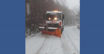 Büyükşehir karla mücadelede seferber oldu