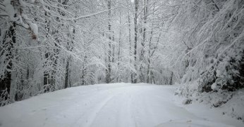 Eşsiz manzaralar eşliğinde kar yağışının tadını çıkardılar