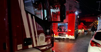 Derince'de kömür sobası patladı