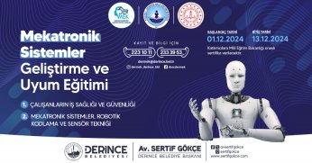 Derince'de 'Mekatronik' Eğitimlerine Başvurular Sürüyor