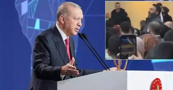 Cumhurbaşkanı Erdoğan'dan protestocuya sert yanıt