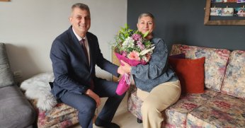 Asime Koşal'a Başkan Sezer'den Ziyaret