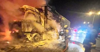 Cayır cayır yandı!