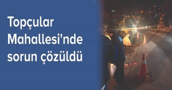 Topçular Mahallesi'nde rögar taşması sorunu çözülüyor