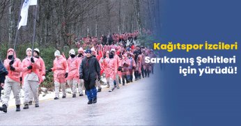 Sarıkamış Şehitleri için yürüdü!