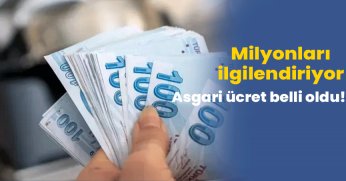 Asgari ücret belli oldu!