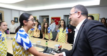 Baskan Gökce ile buluştu!