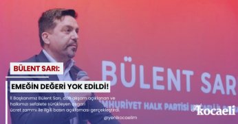 Emeğin değeri yok edildi!