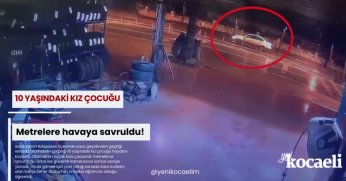 Metrelere havaya savruldu!