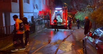 Açık unutulan aspiratör yangına neden oldu