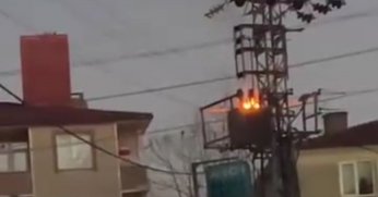 Darıca'da elektrik telleri ve trafolar patladı