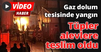 Tüpler alevlere teslim oldu
