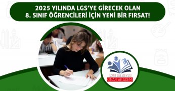 LGS’ye girecek olan 8. Sınıf Öğrencileri için sınav