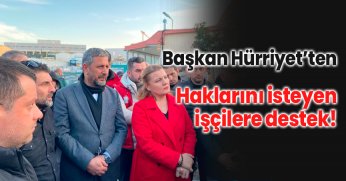 Haklarını isteyen işçilere destek!