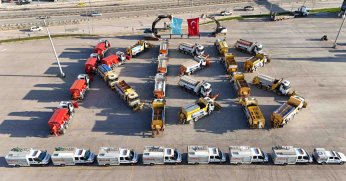 Güçlü filo, karla mücadeleye hazır