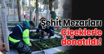 Çiçeklerle donatıldı!