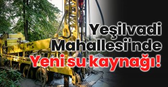 Yeni su kaynağı!