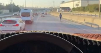 D100'de tehlikeli yolculuk