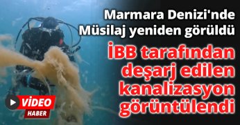 İBB tarafından deşarj edilen kanalizasyon görüntülendi