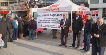 Kartalkaya yangın faciasında vefat edenler için lokma dağıtıldı