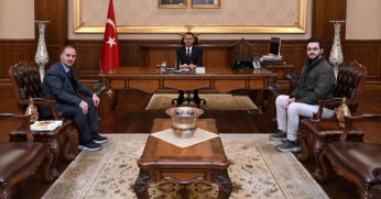 Vali İlhami Aktaş’ı ziyaret etti.