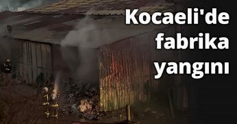 İmalat fabrikasında yangın!