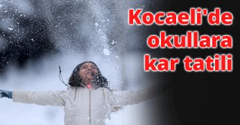 Kocaeli'de Okullara Kar Tatili