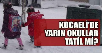 Kocaeli'de Kar Tatili 