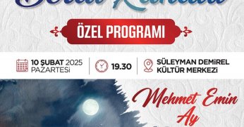 ‘Berat Kandili’ özel programı