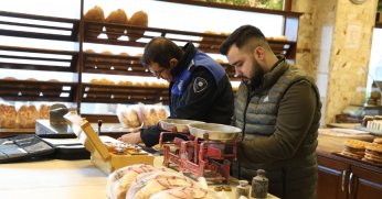 Hamur terazileri denetimden geçirildi 