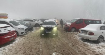 Kayak Merkezi’nde hafta sonu yoğunluğu