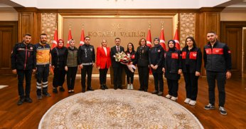 112 Acil Çağrı Müdürlüğü Vali Aktaş'ı ziyaret etti