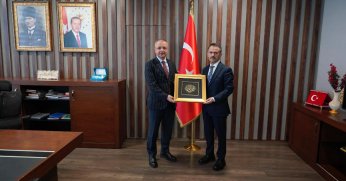 Kaymakam Yüksel Çelik'i ziyaret etti