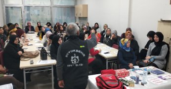 KOMEK kursiyerlerine afet bilinci eğitimi