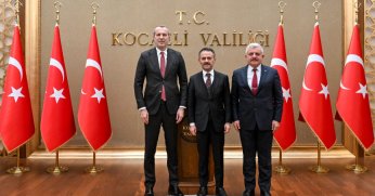 Vali Aktaş'ı ziyaret ettiler.