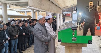 Öldürülen sendika temsilcisi toprağa verildi