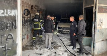 Açık unutulan elekrikli soba yangına sebep oldu