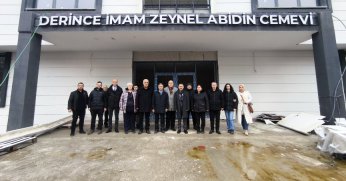 İmam Zeynel Abidin Cemevi inşaatını ziyaret etti.