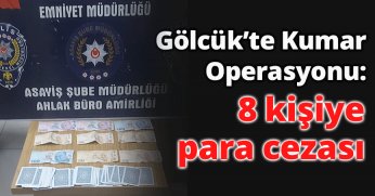 Gölcük’te Kumar Operasyonu: 8 Kişiye Para Cezası