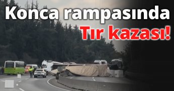 Gölcük’te Tır Devrildi: Sürücü Yaralandı