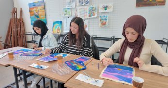 Dünya Ressamlar Günü’nde yeteneklerini keşfettiler